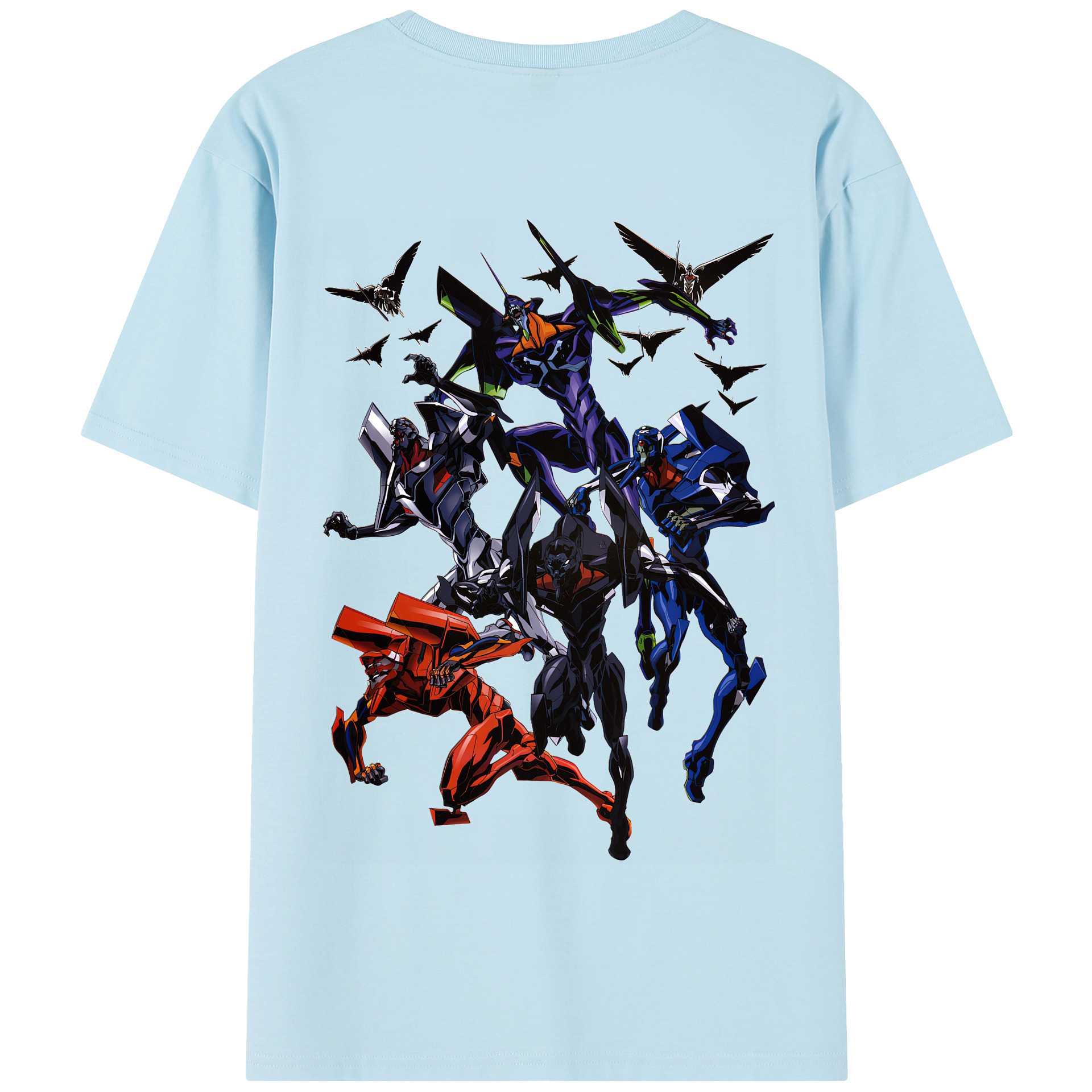 （画像用） EVA 新世紀エヴァンゲリオン 綿100％半袖Tシャツ（背面プリント）
